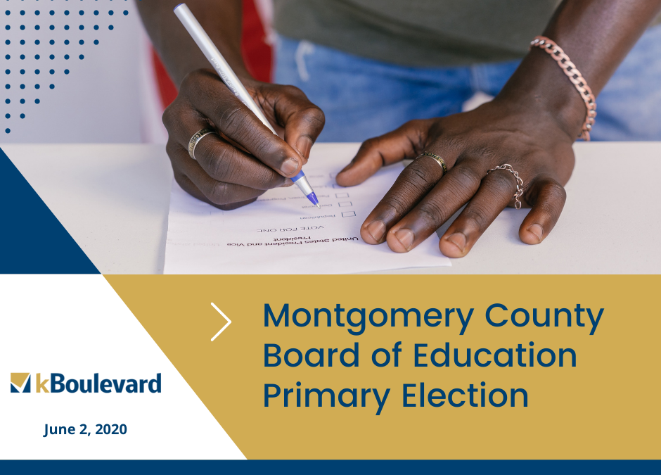 2020 Montgomery County Board of Education Primary Election Voters Guide