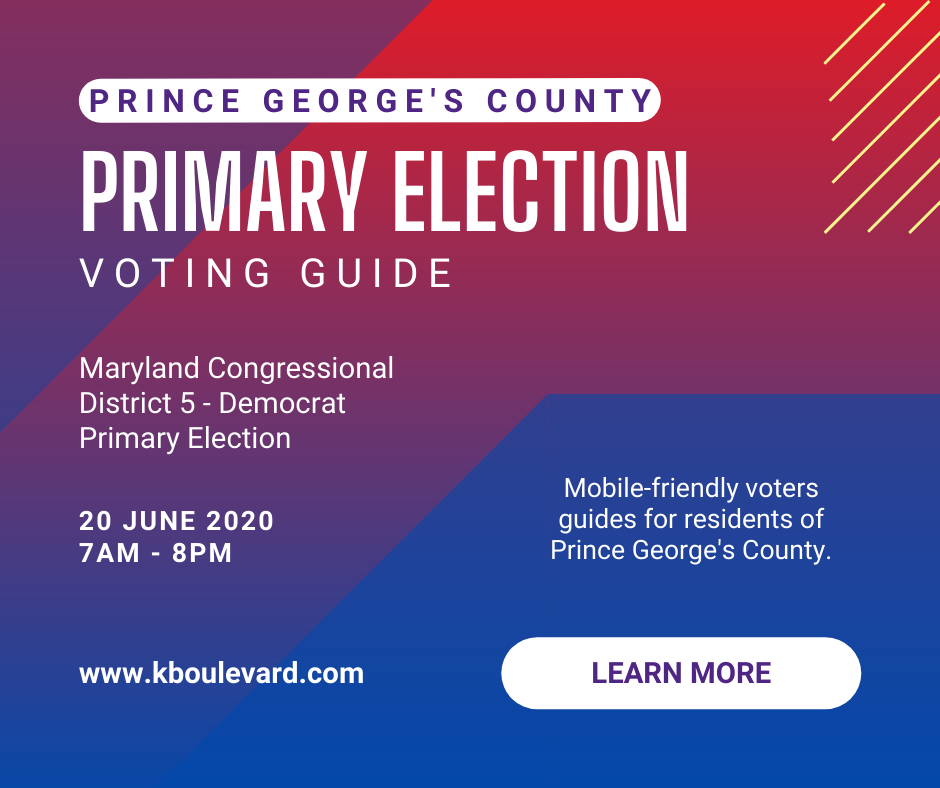 Maryland District 5 Democrat Primary Election for Congress 2020