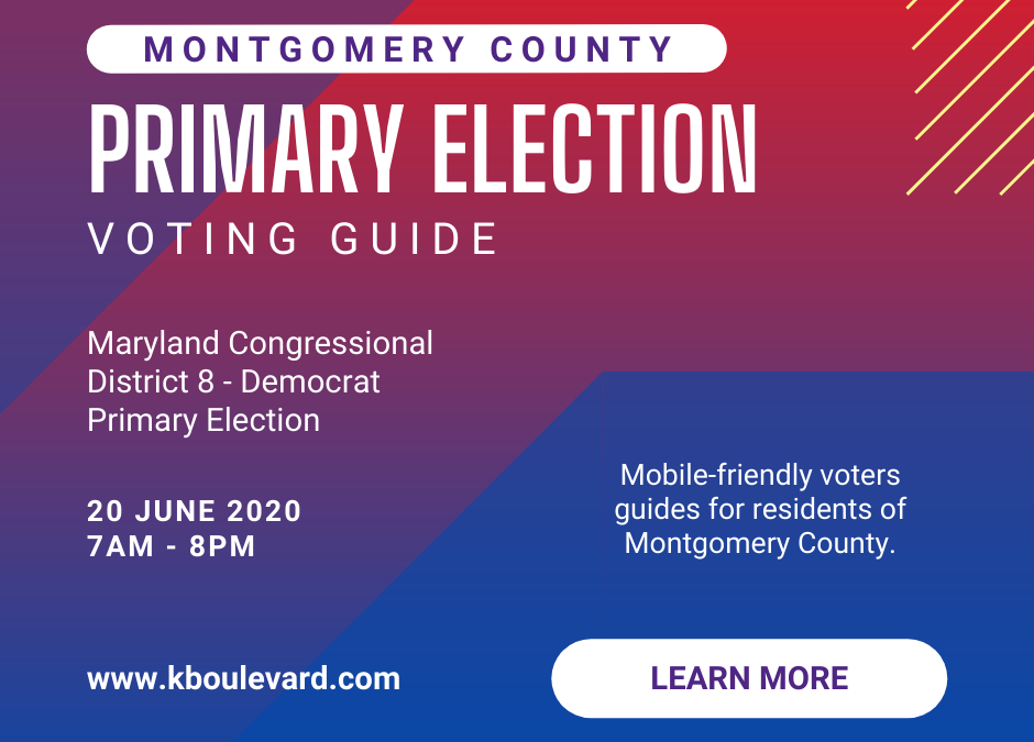 2020 Maryland District 8 Republican Primary Election for Congress Voters Guide