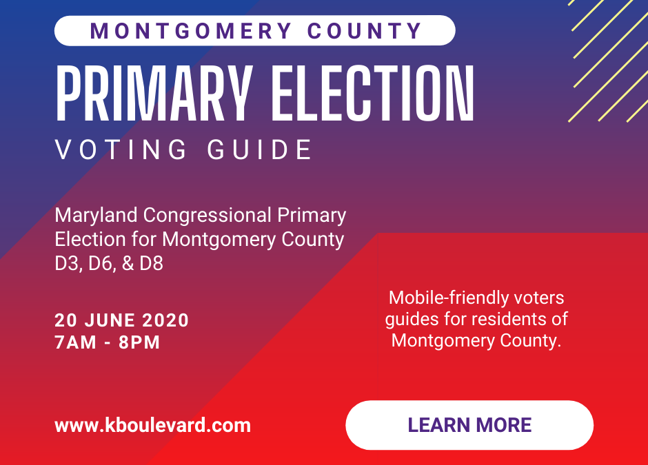 2020 Maryland Congressional Primary Election for Montgomery County